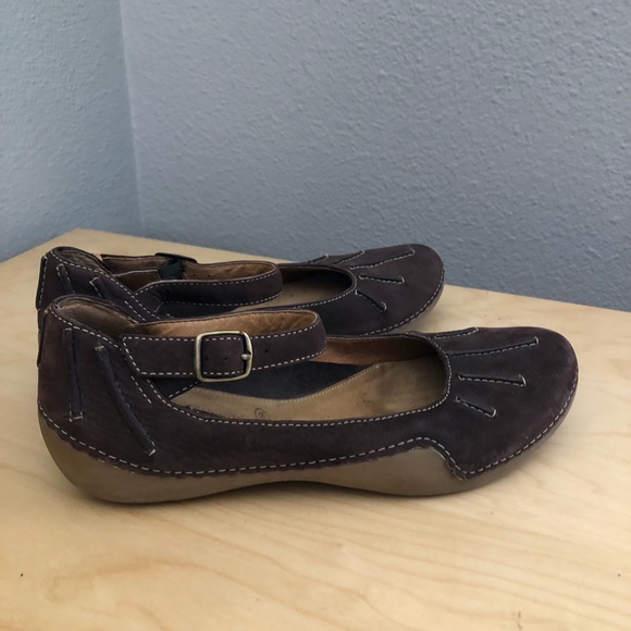 Clarks Shoes - CLARKS Suede Mary Jane Flats